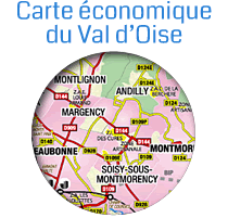 La carte économique du Val d'Oise